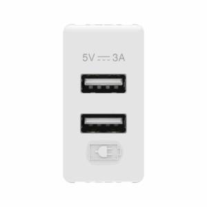 PRIZË USB E BARDHË 5V 3A 1 MODUL