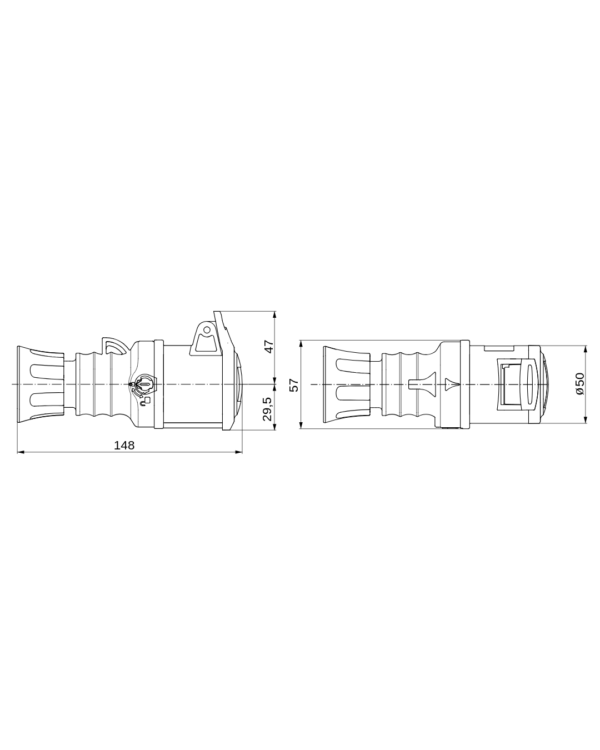 PRIZË AJRORE 3X16A IP44 2P+T 230V - Image 2