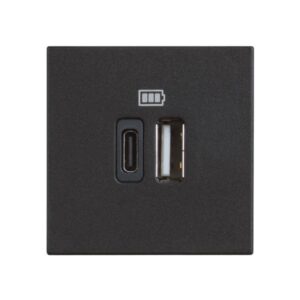 PRIZË KARIKUES USB E ZEZË 1500A 110-230V