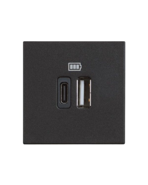 PRIZË KARIKUES USB E ZEZË 1500A 110-230V
