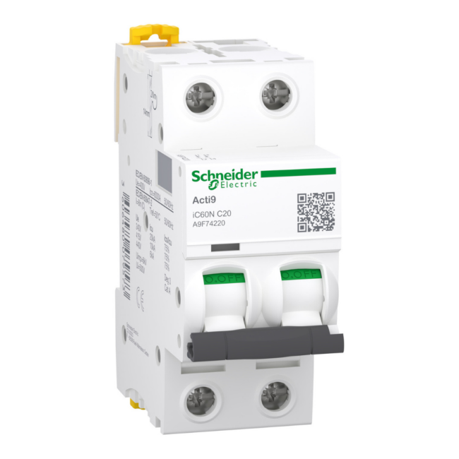 AUTOMAT MAGNETO-TERMIK 2P 2M 20A 6kA TYPE C