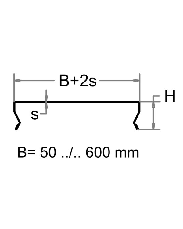 KAPAK KANALINE METAL B 500 (2.5M) - Image 2