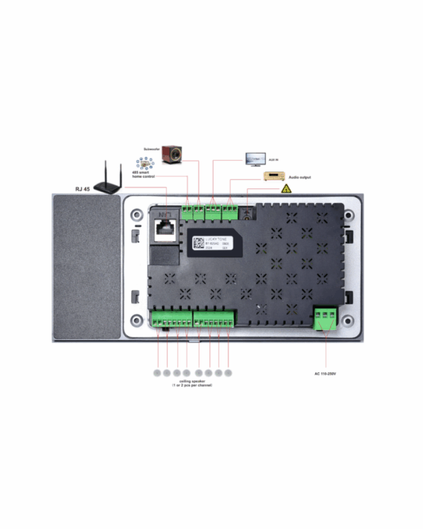 AMPLIFIKATOR MURAL  7-INCH 8X25W  TUYA+ZIGBEE - Image 4