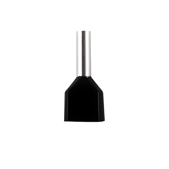 TERMINALE TELI DOPIO  2X1.5 MM2 TË ZEZA (500PCS/PACK)