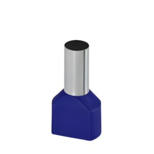 TERMINALE TELI DOPIO 2X16 MM2 BLU (100PCS/PACK)