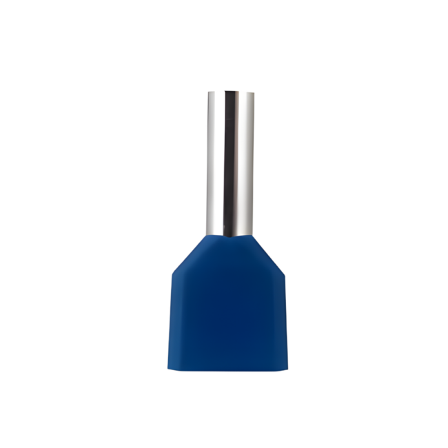 TERMINALE TELI DOPIO  2X2.5 MM2 BLU (500PCS/PACK)